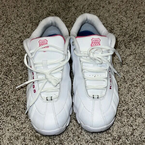 K Swiss SS Shock Spring Leather Lace Up Athletic Womens Shoes